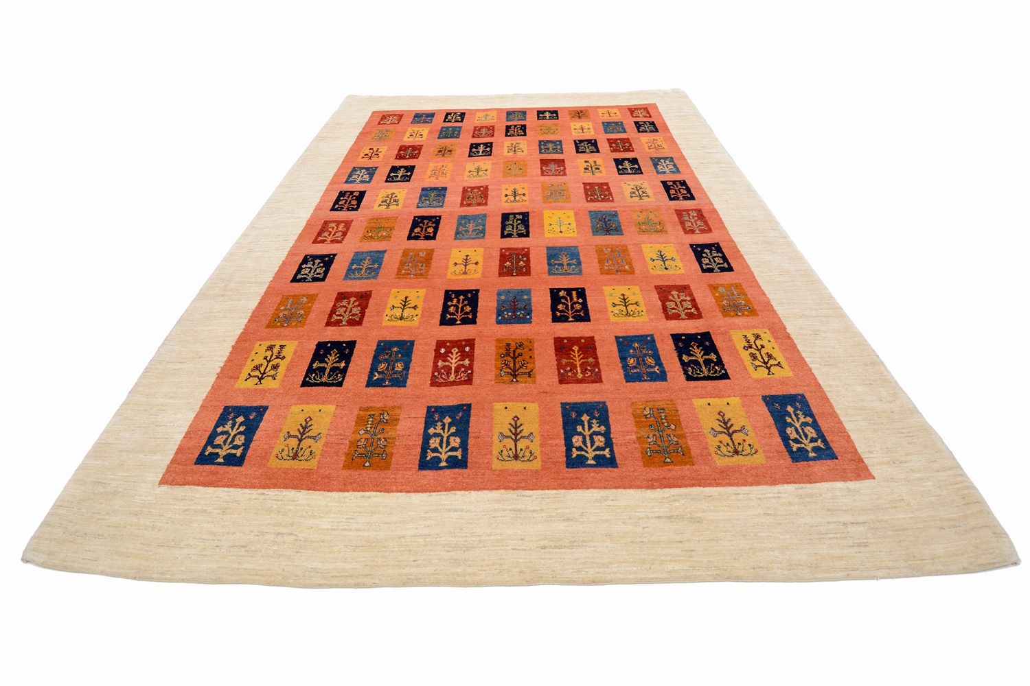 Gabbeh teppe - Loribaft persisk teppe - 355 x 249 cm - oransje