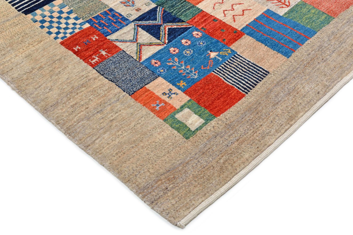 Alfombra Gabbeh - Loribaft Persa - 269 x 185 cm - multicolor