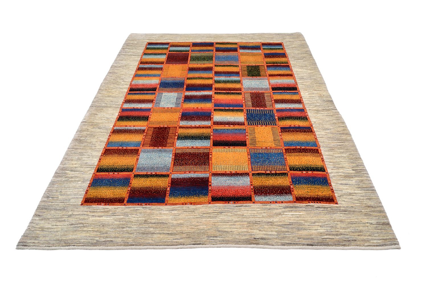 Gabbeh Koberec - Loribaft Perský - 253 x 175 cm - vícebarevné