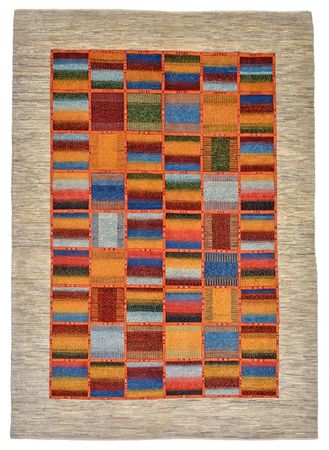 Alfombra Gabbeh - Loribaft Persa - 253 x 175 cm - multicolor