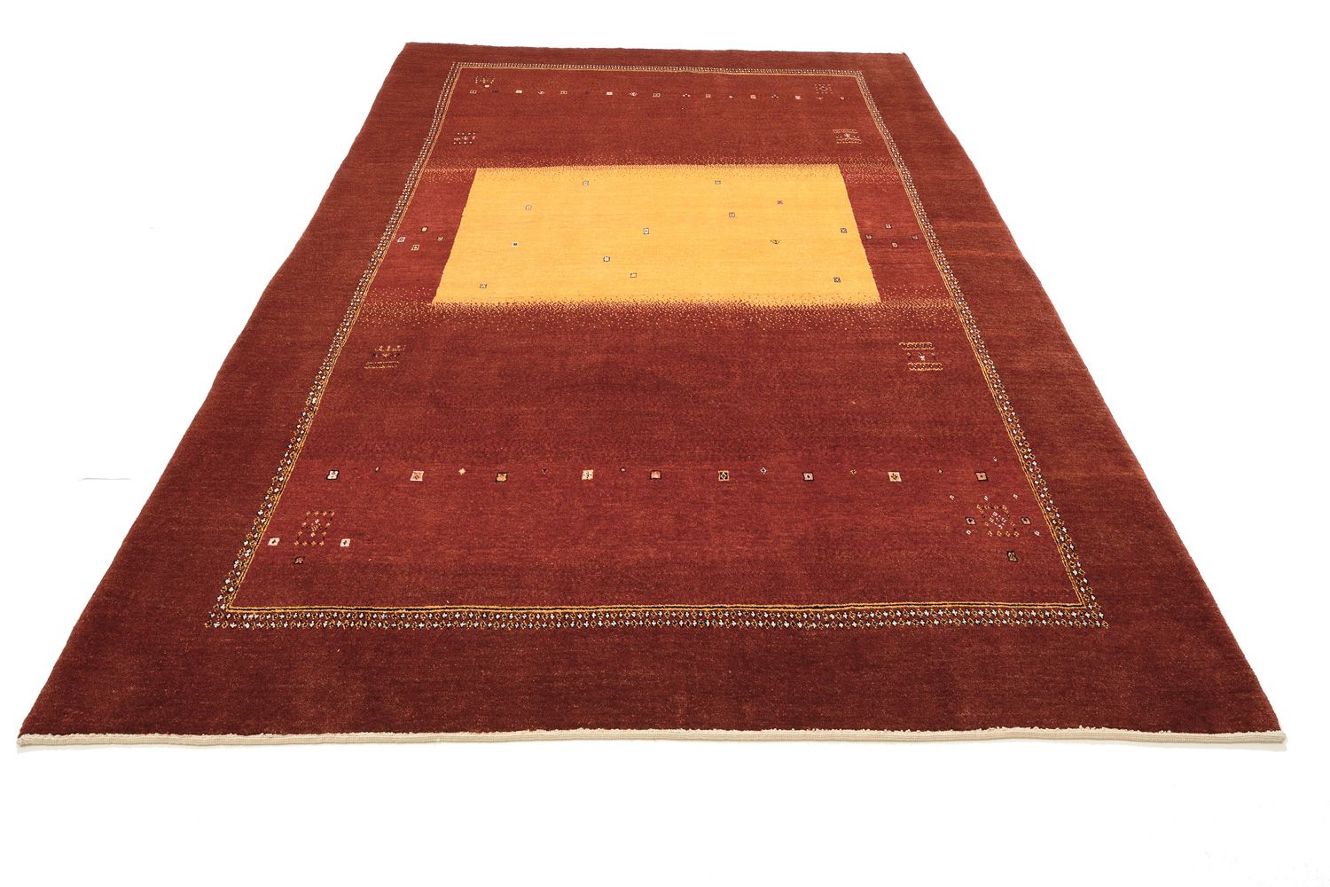 Alfombra Gabbeh - Loribaft Persa - 301 x 207 cm - rojo
