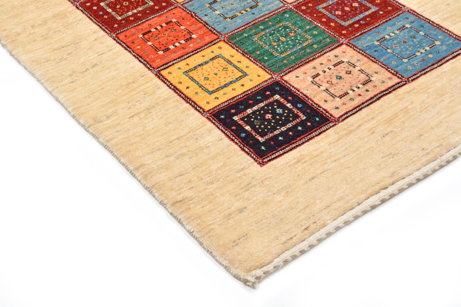 Alfombra Gabbeh - Loribaft Persa - 156 x 106 cm - colorido