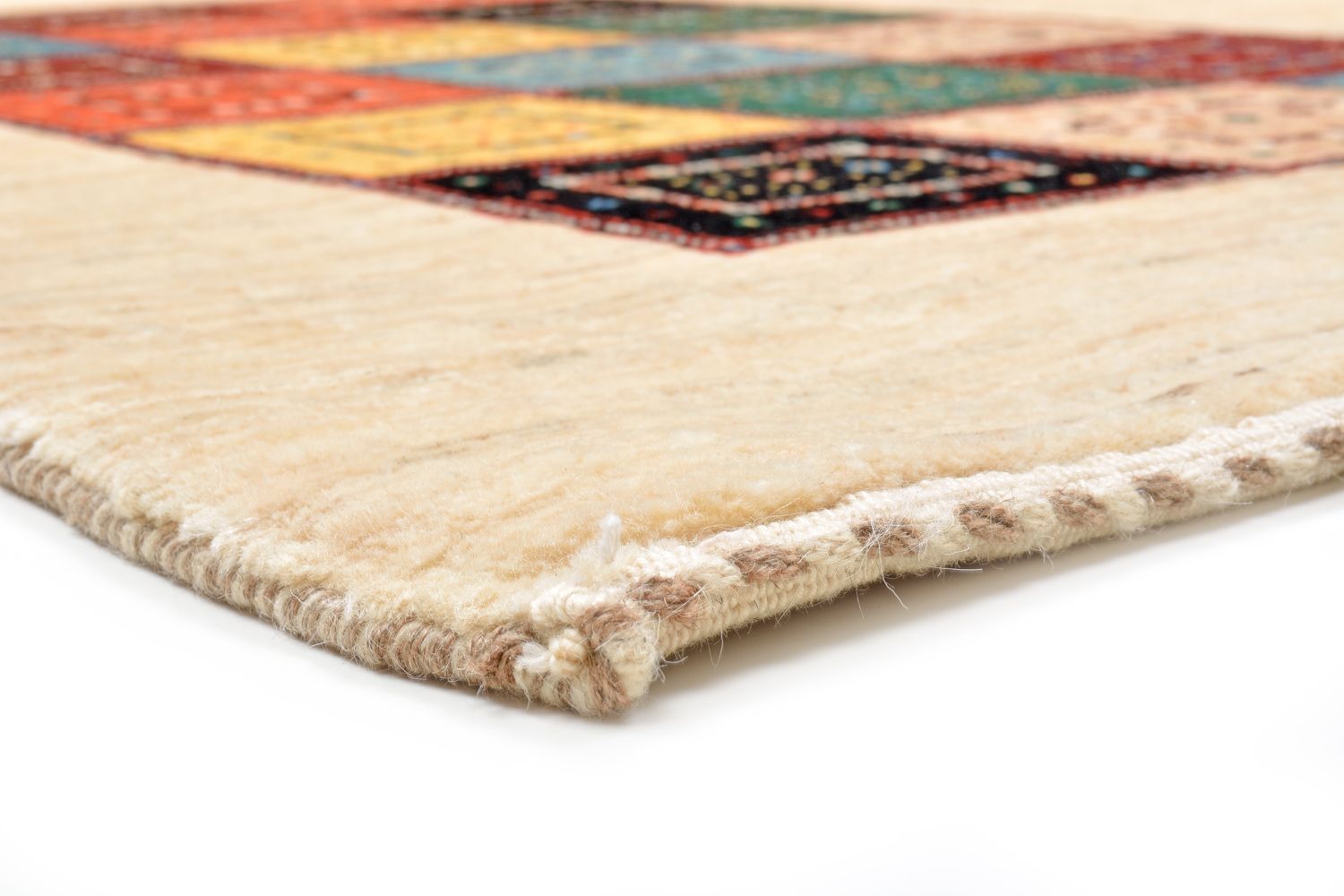 Alfombra Gabbeh - Loribaft Persa - 156 x 106 cm - colorido