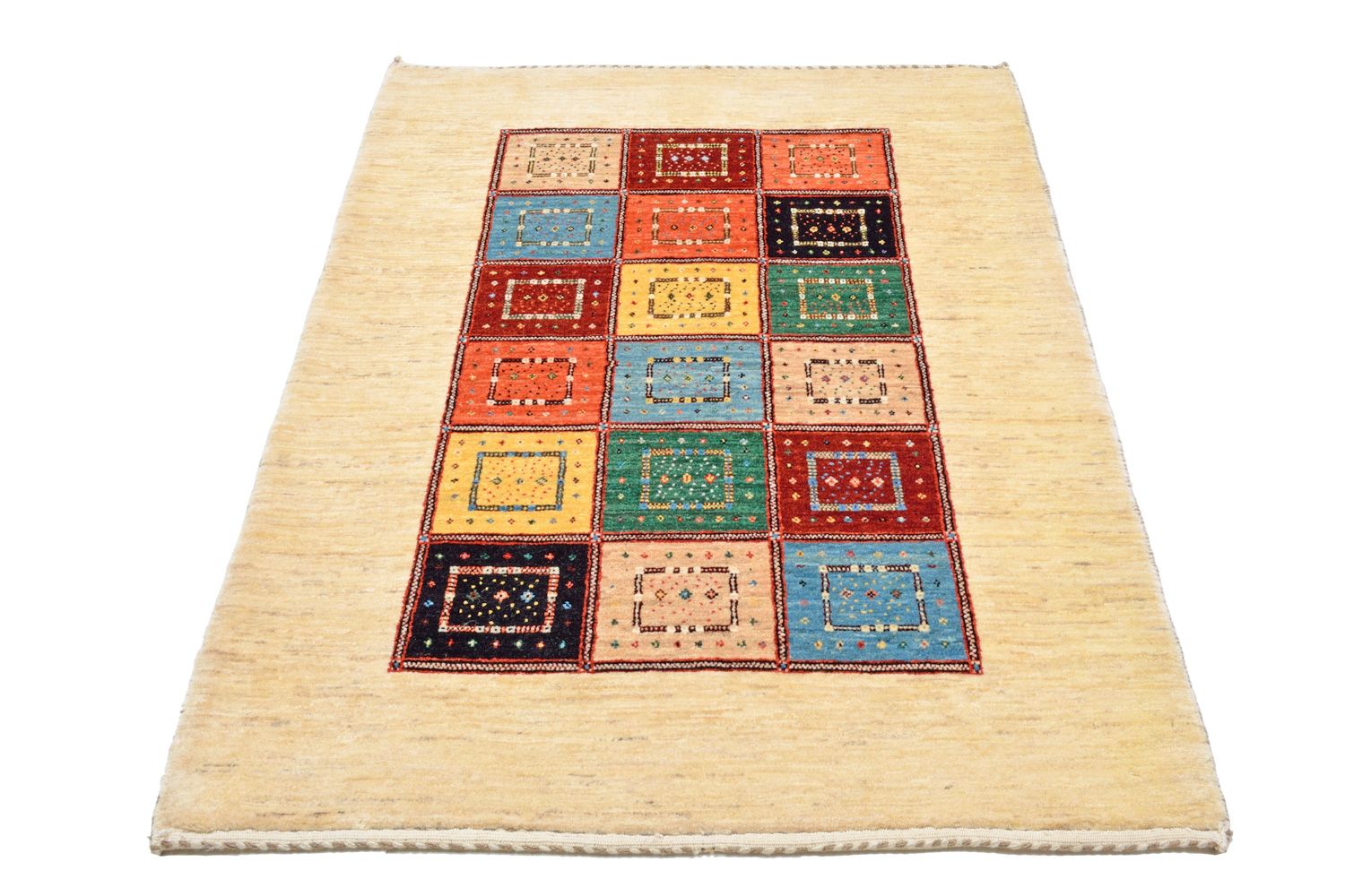 Alfombra Gabbeh - Loribaft Persa - 156 x 106 cm - colorido