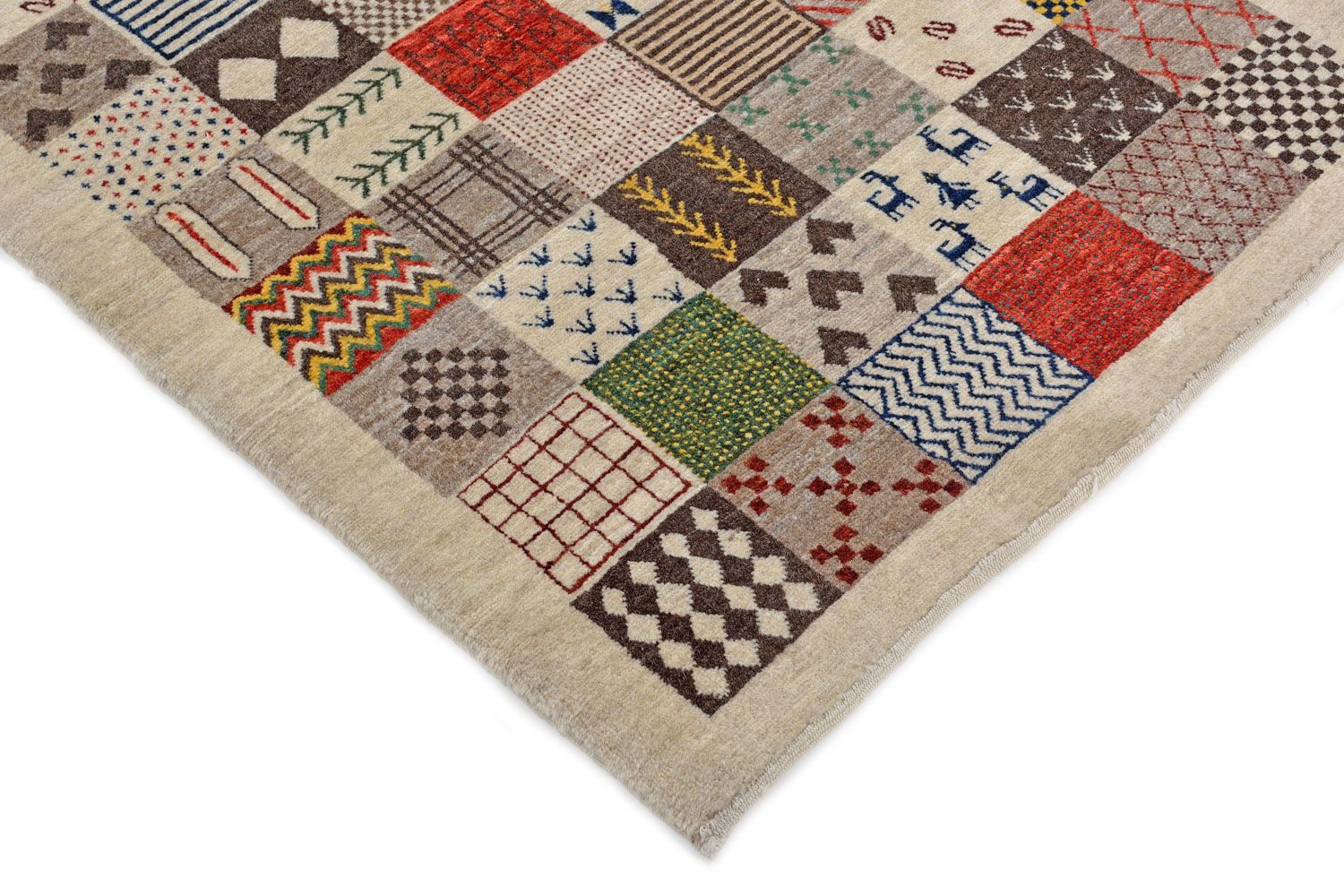 Gabbeh teppe - Loribaft persisk teppe - 134 x 97 cm - flerfarget