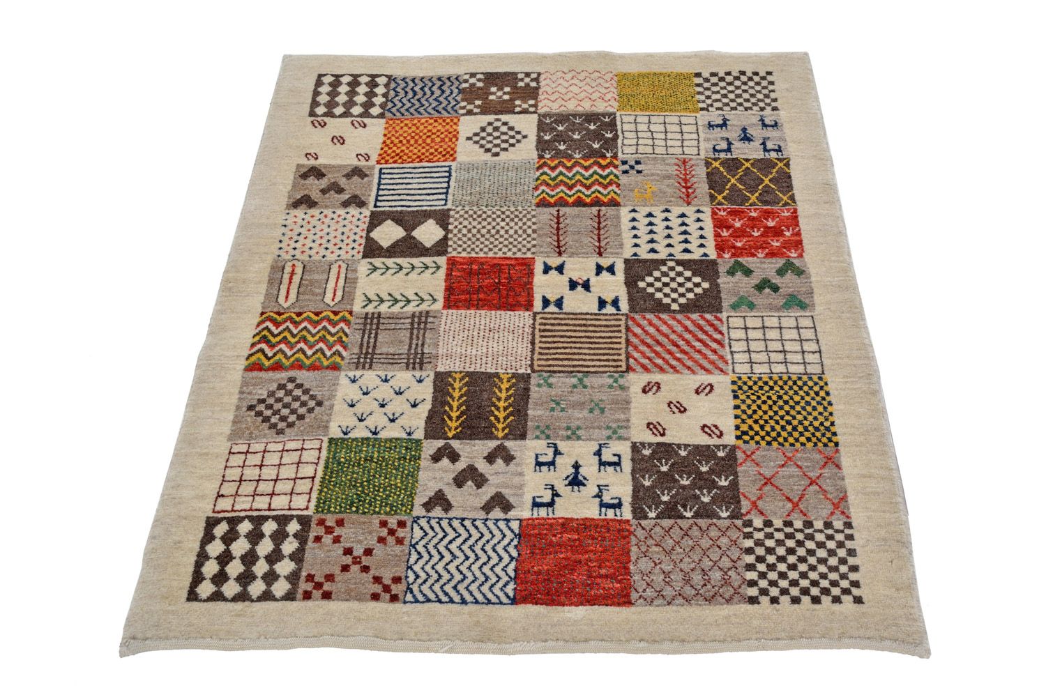 Gabbeh teppe - Loribaft persisk teppe - 134 x 97 cm - flerfarget