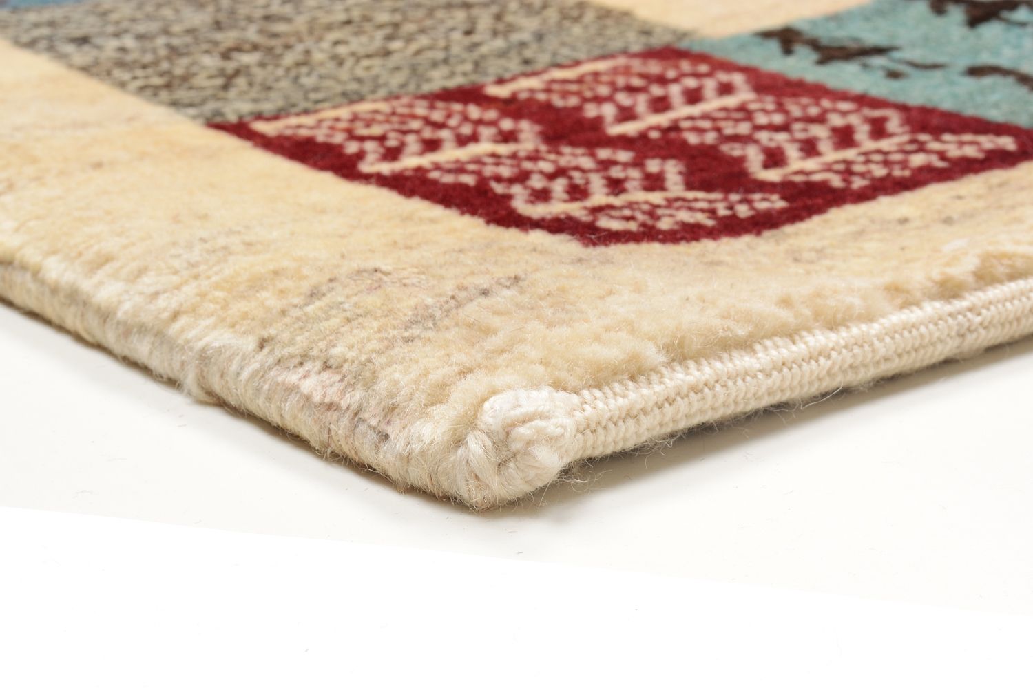 Gabbeh Koberec - Loribaft Perský - 214 x 147 cm - barevné