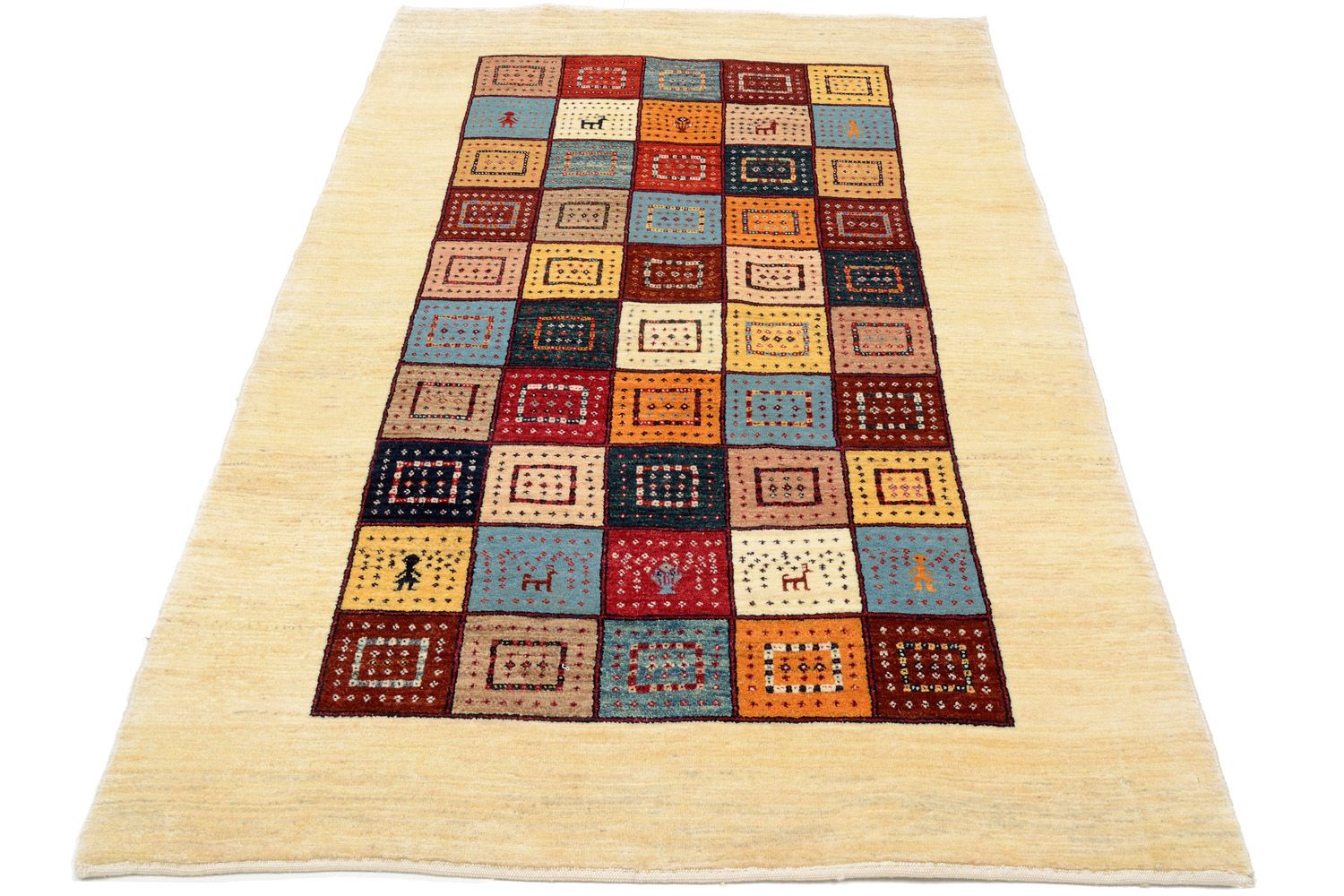 Gabbeh Koberec - Loribaft Perský - 207 x 121 cm - barevné