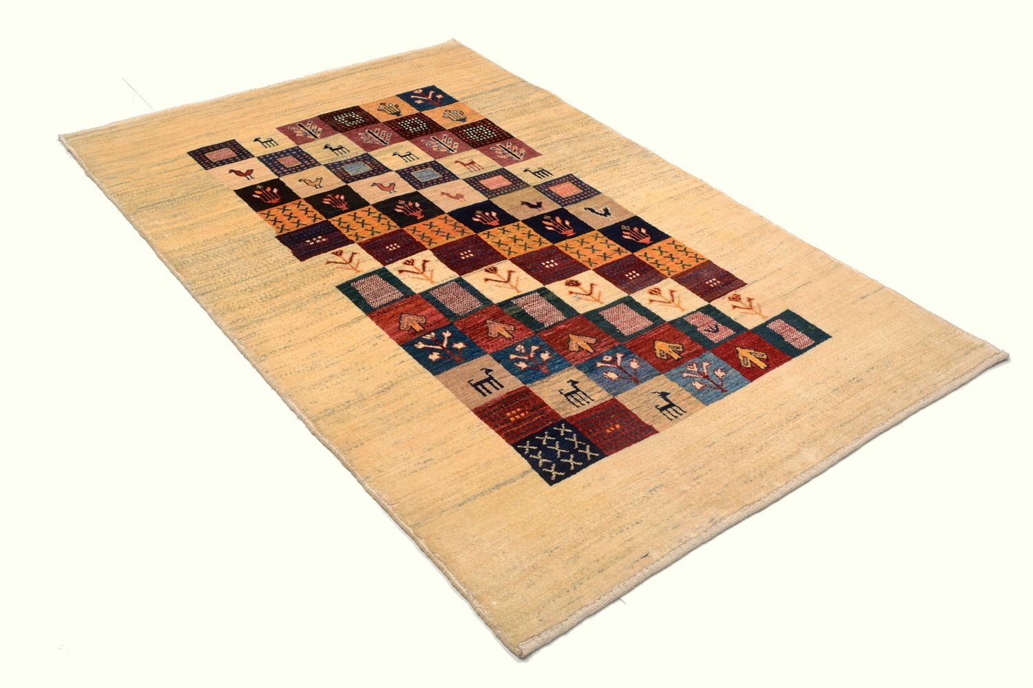 Gabbeh Koberec - Loribaft Perský - 207 x 129 cm - barevné