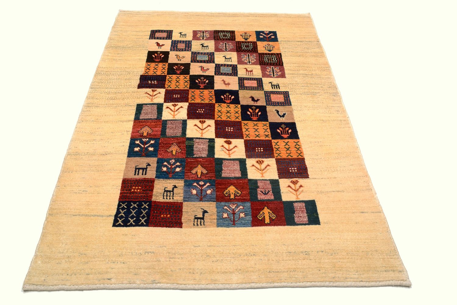 Gabbeh Koberec - Loribaft Perský - 207 x 129 cm - barevné