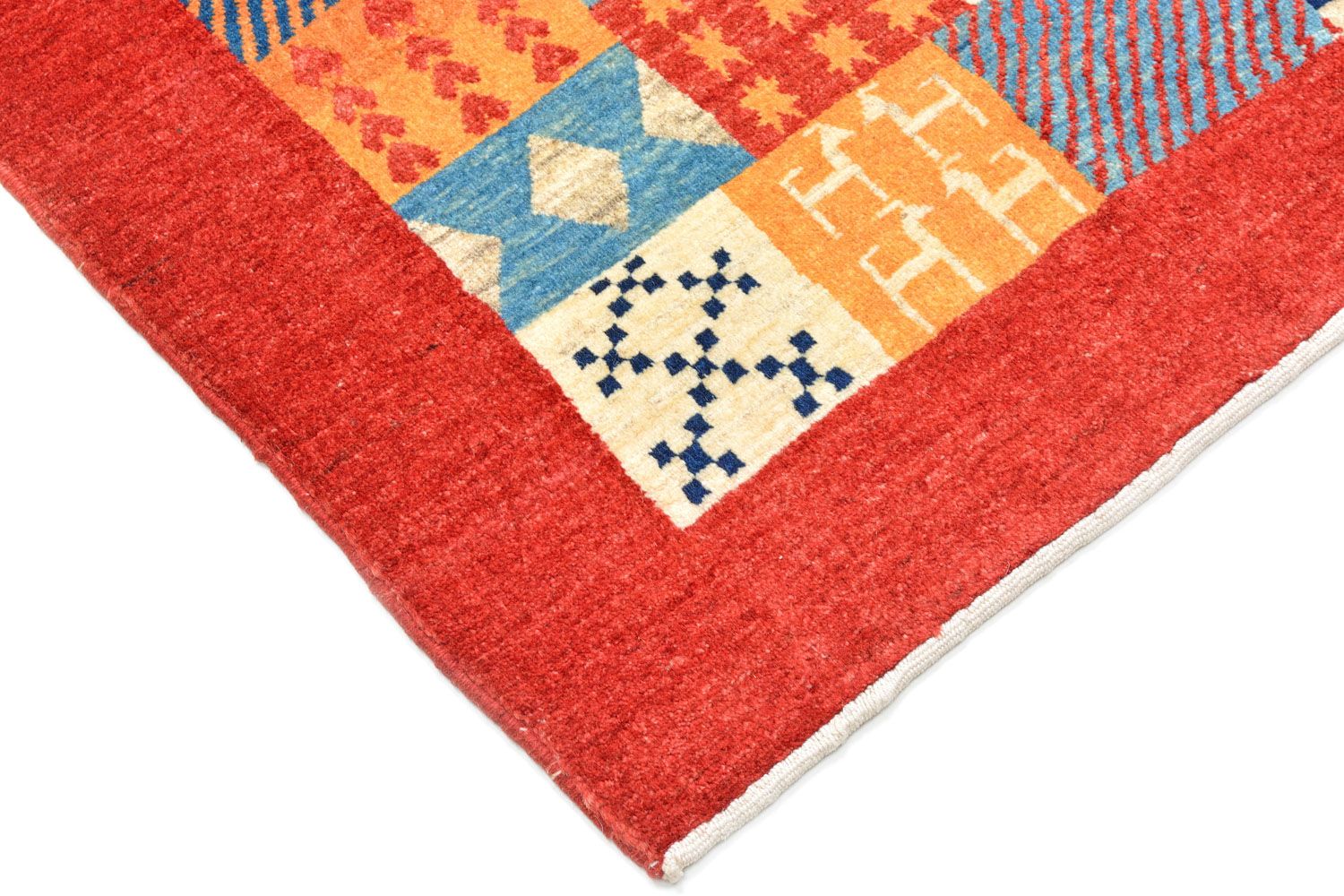 Gabbeh teppe - Loribaft persisk teppe - 145 x 83 cm - rød