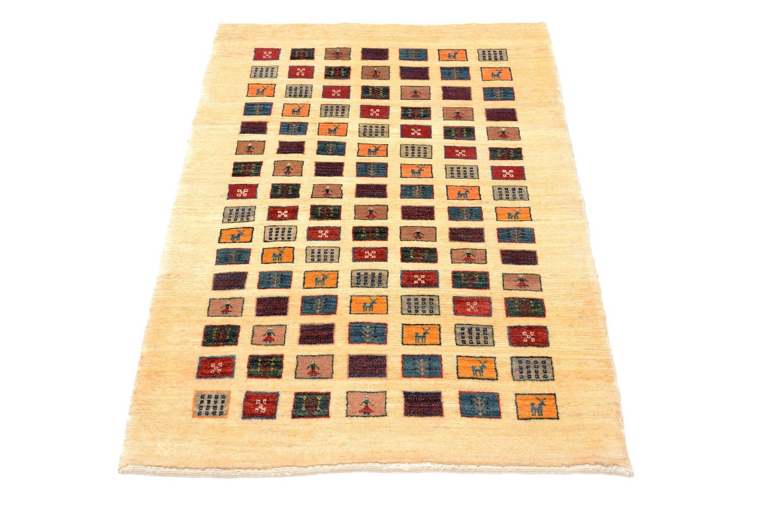 Gabbeh Koberec - Loribaft Perský - 125 x 82 cm - vícebarevné