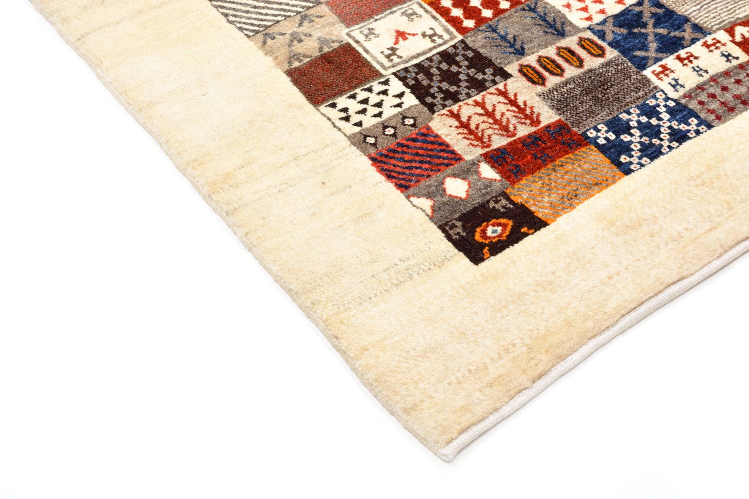 Gabbeh Koberec - Loribaft Perský - 155 x 104 cm - vícebarevné