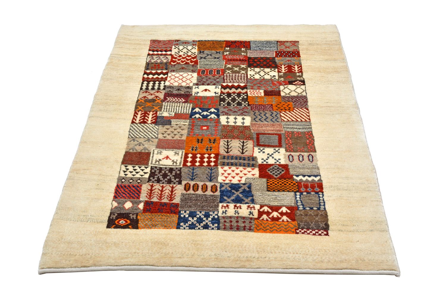 Gabbeh Koberec - Loribaft Perský - 155 x 104 cm - vícebarevné