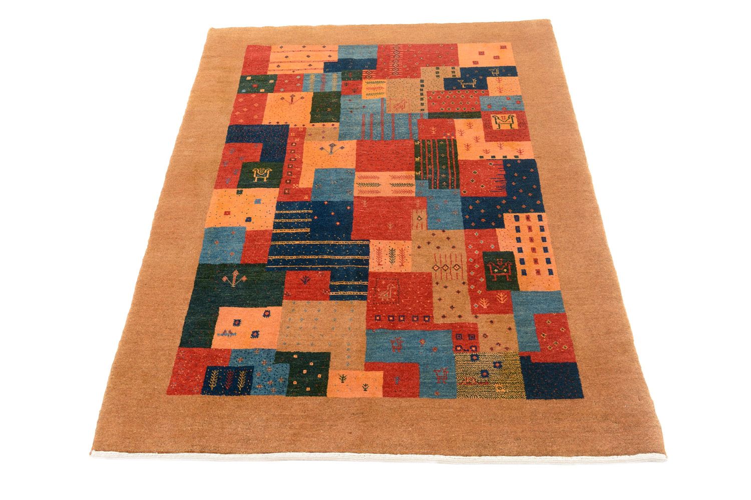 Gabbeh teppe - Loribaft persisk teppe - 155 x 104 cm - flerfarget