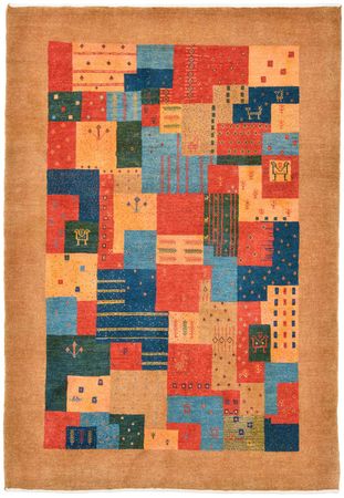 Gabbeh teppe - Loribaft persisk teppe - 155 x 104 cm - flerfarget