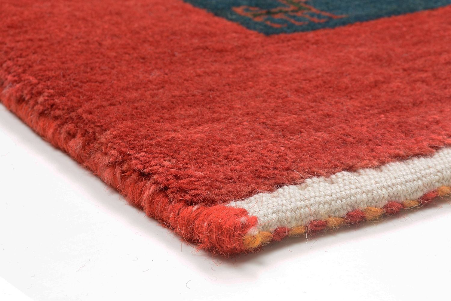 Alfombra Gabbeh - Loribaft Persa - 181 x 118 cm - rojo