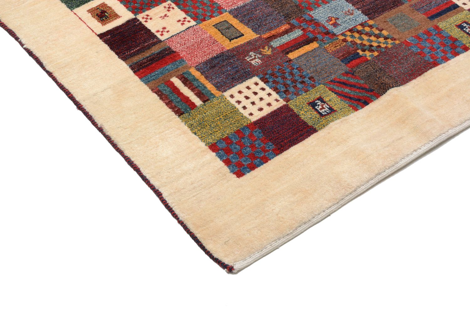 Gabbeh Koberec - Loribaft Perský - 201 x 125 cm - vícebarevné