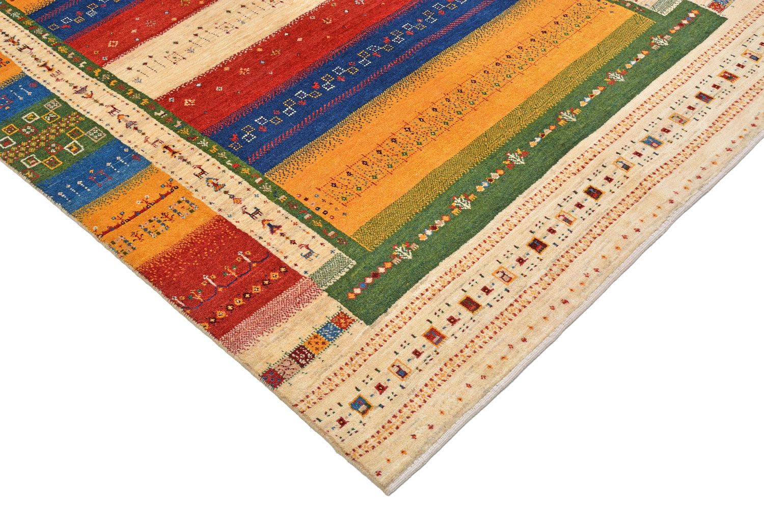 Alfombra Gabbeh - Loribaft Persa - 205 x 150 cm - colorido