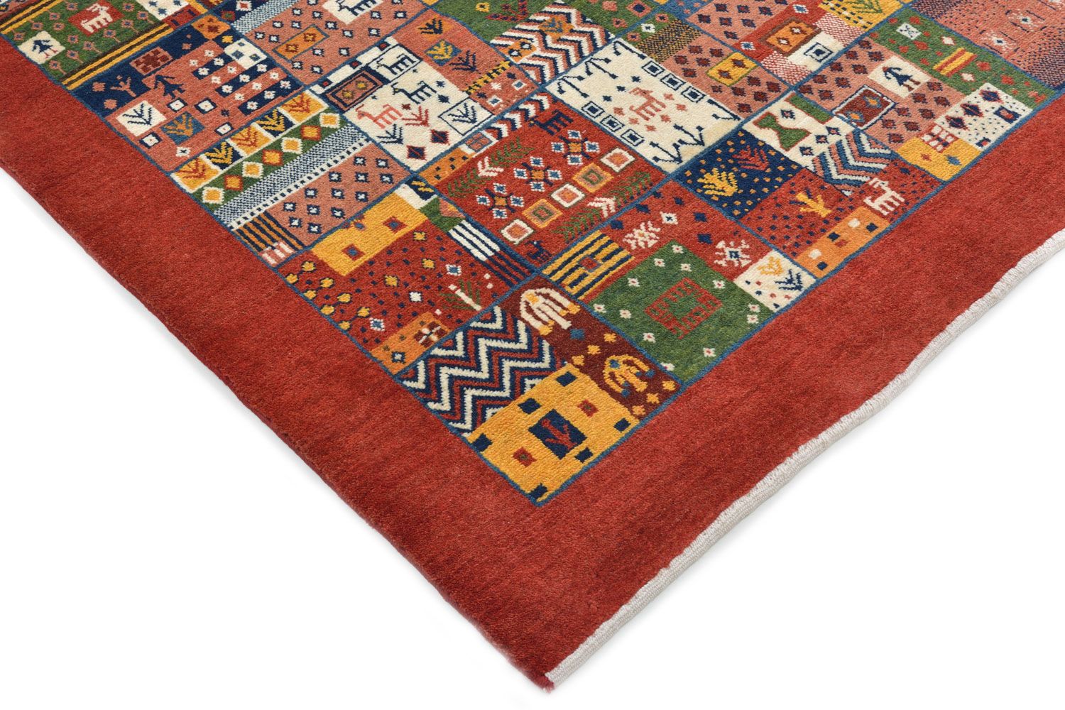 Gabbeh Koberec - Loribaft Perský - 176 x 111 cm - červená