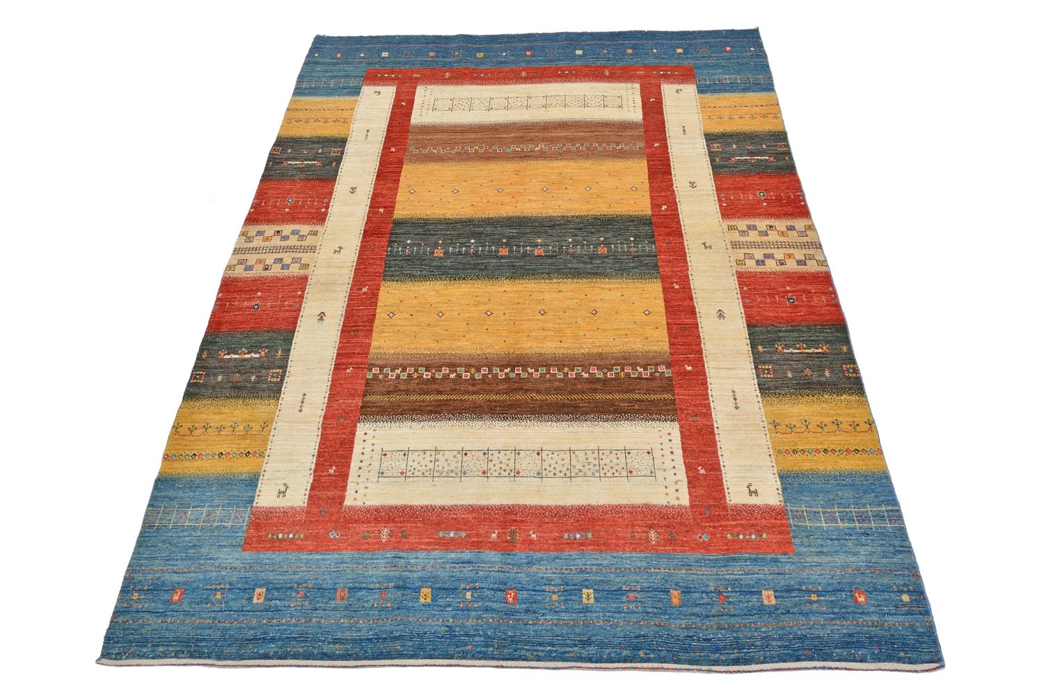 Alfombra Gabbeh - Loribaft Persa - 286 x 204 cm - colorido