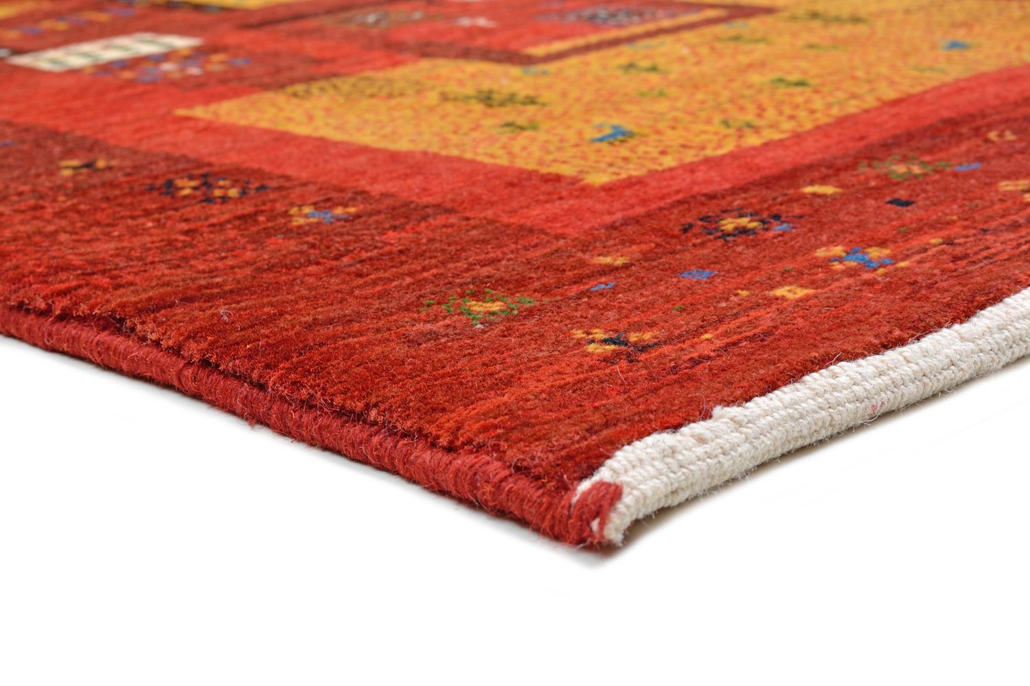 Runner Gabbeh Koberec - Loribaft Perský - 196 x 80 cm - červená