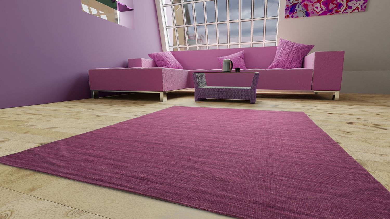 Kelim Rug - Trendy - Fancy - rectangle