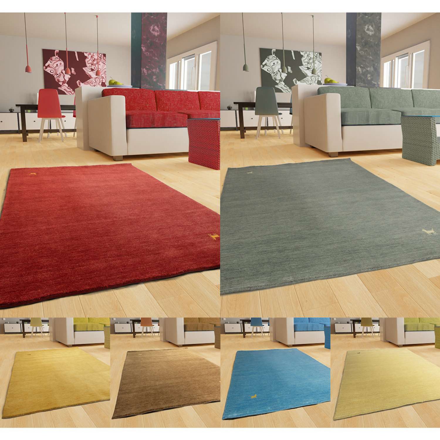 Tapis Gabbeh - Indus - Asteria - rectangle