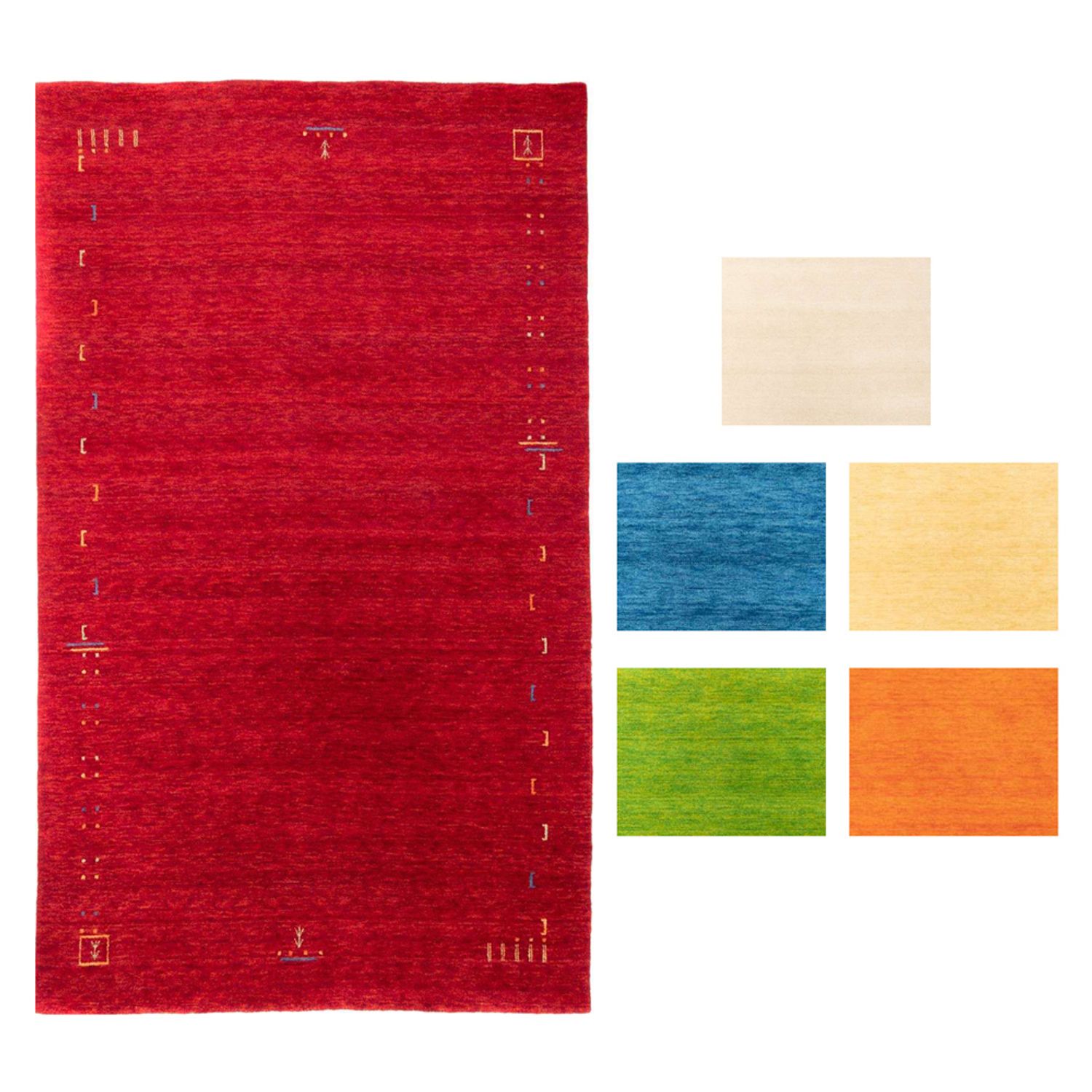 Tapis Gabbeh - Indus - Fenth - rectangle