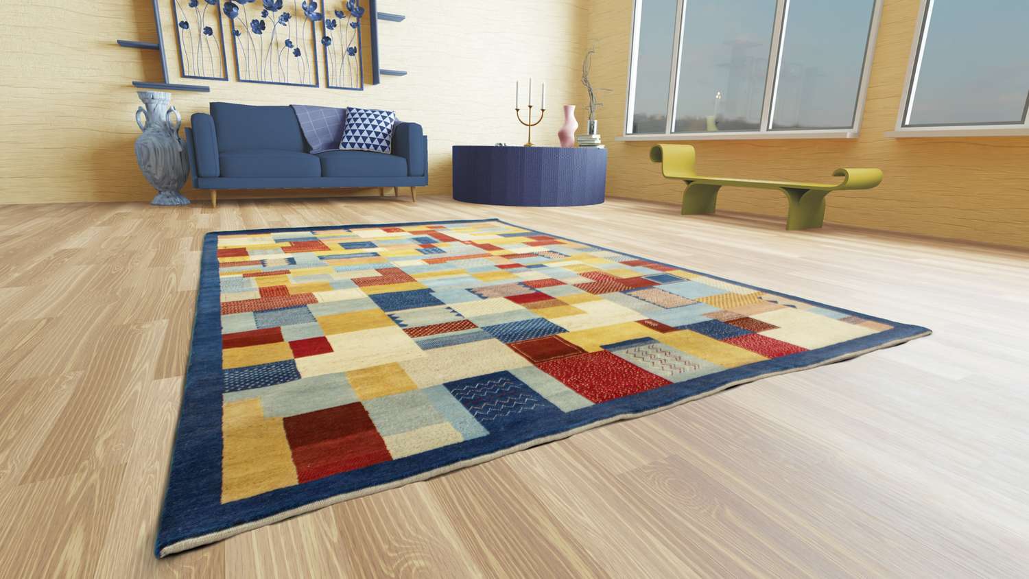 Tapis Gabbeh - Loribaft Indus - Awaro - rectangle