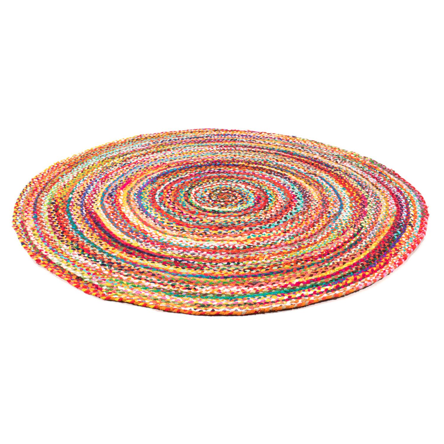 Tapis en sisal - ML-Indigostripy - ronde