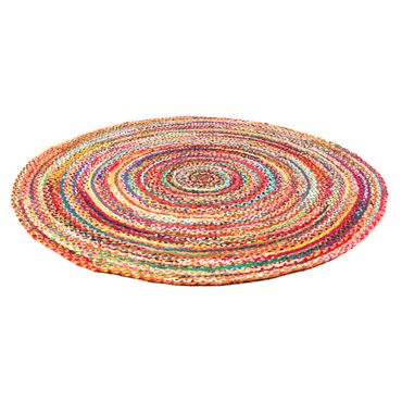 Sisalový koberec - ML-Indigostripy - kulatý