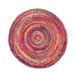 Sisal Rug - ML-Indigostripy - round