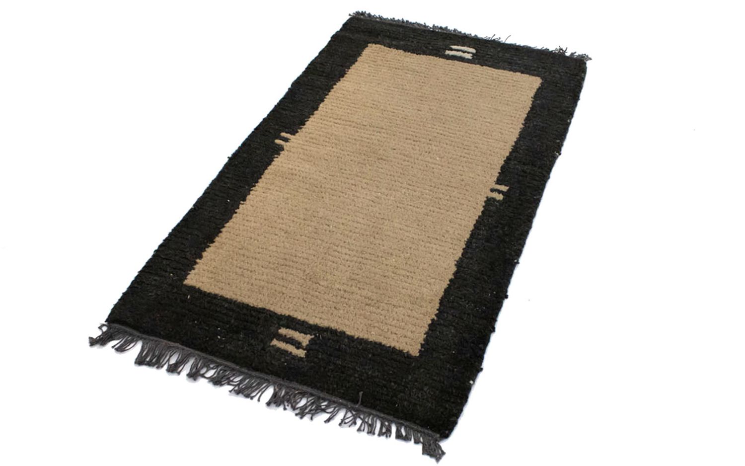 Tapis Népalais - 140 x 70 cm - marron clair