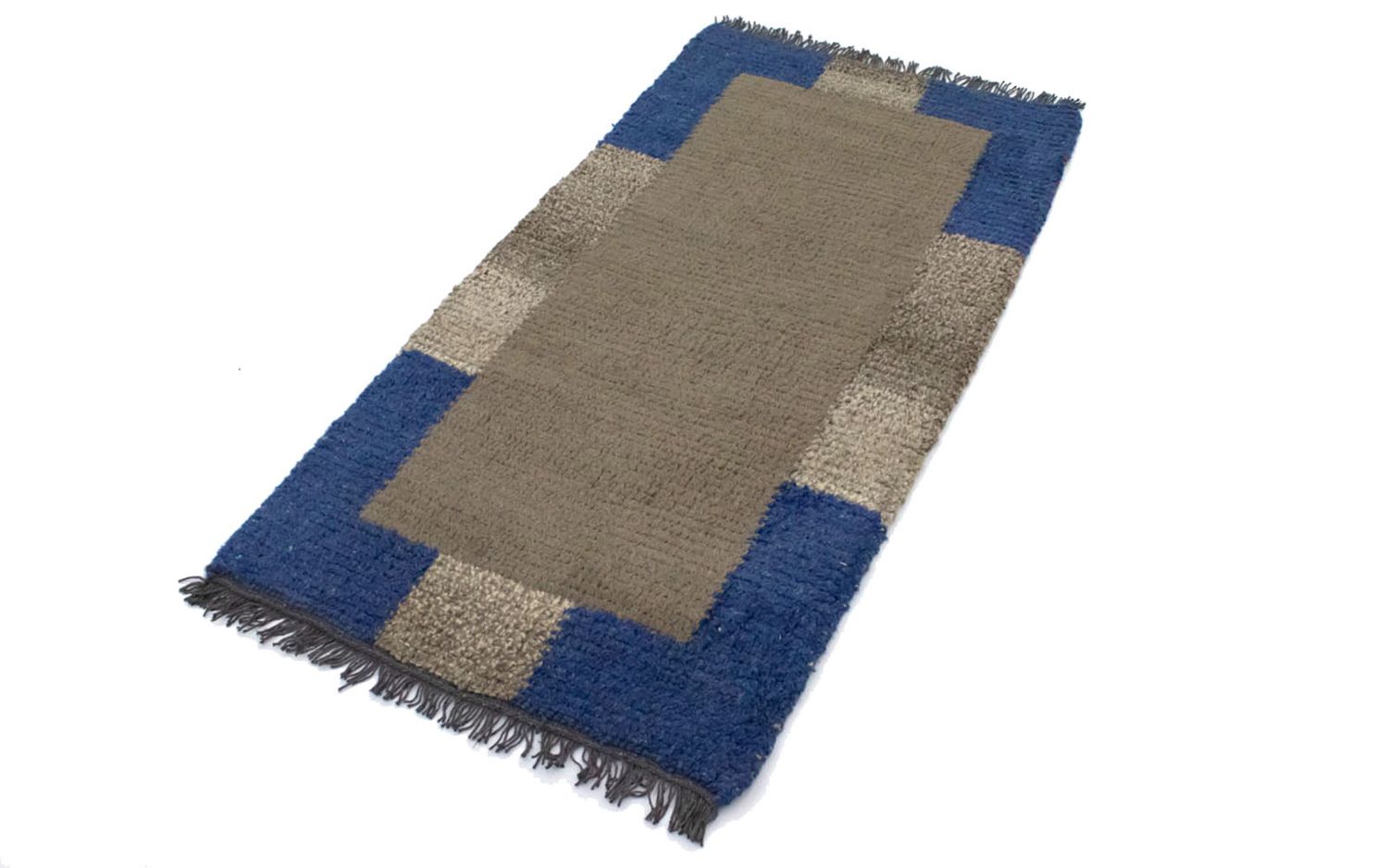 Tapis Népalais - 140 x 70 cm - gris