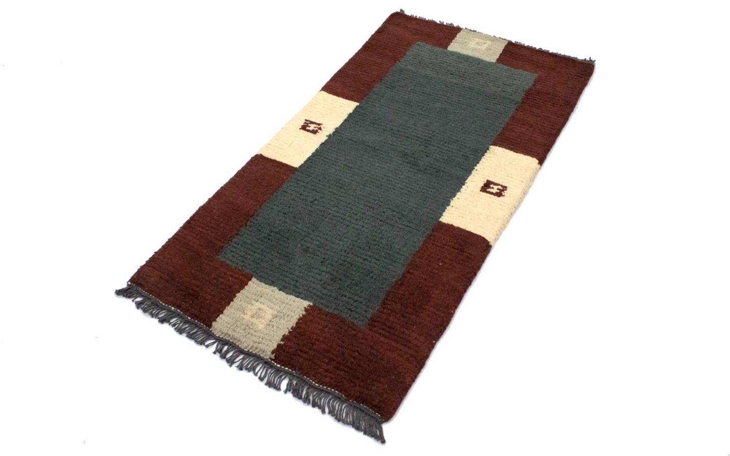 Tapis Népalais - 140 x 70 cm - vert