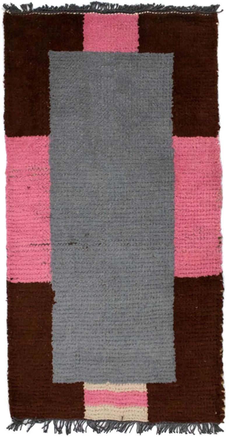 Tapis Népalais - 140 x 70 cm - gris