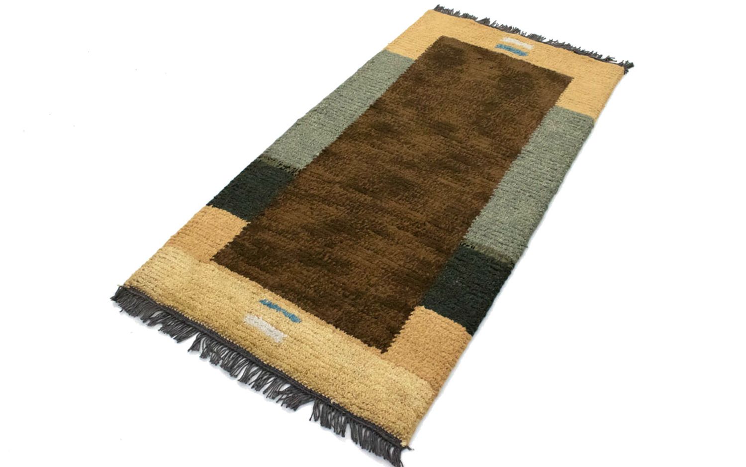 Tapis Népalais - 140 x 70 cm - marron