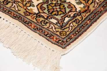 Sidenmatta - Kashmir Silk - 129 x 83 cm - beige