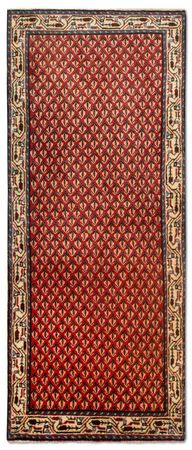 Tapis de couloir Tapis persan - Mir - 197 x 80 cm - rouge