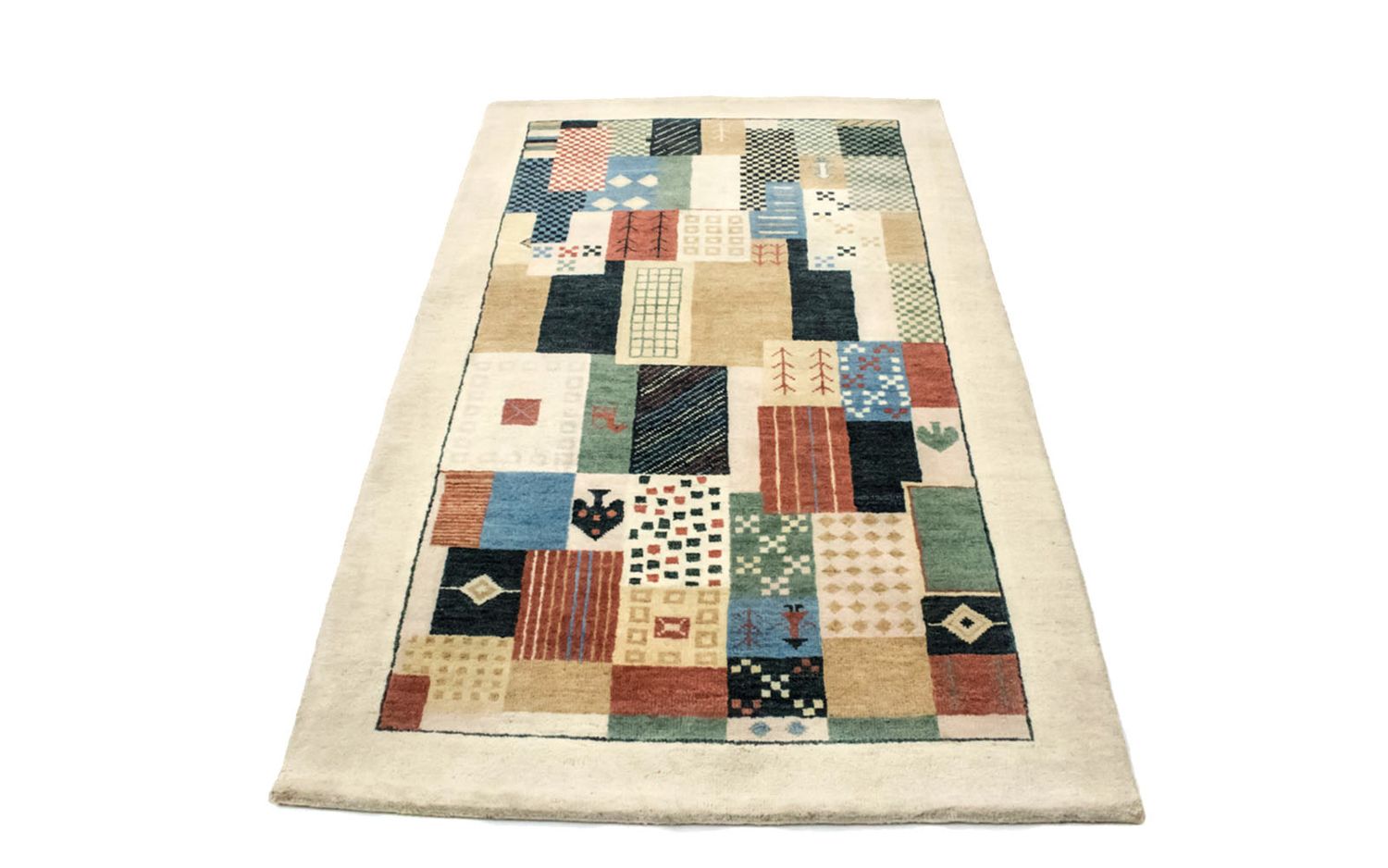 Tapis Gabbeh - Loribaft Persan - 165 x 95 cm - colorée