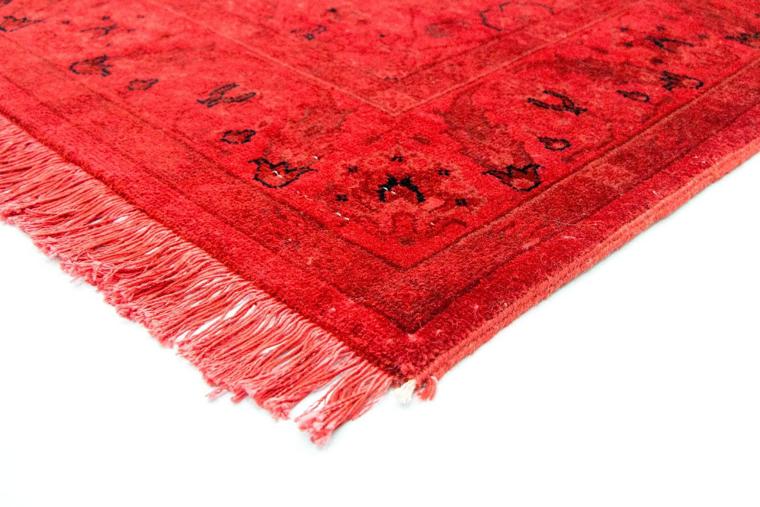 Tapis vintage - 180 x 124 cm - rouge