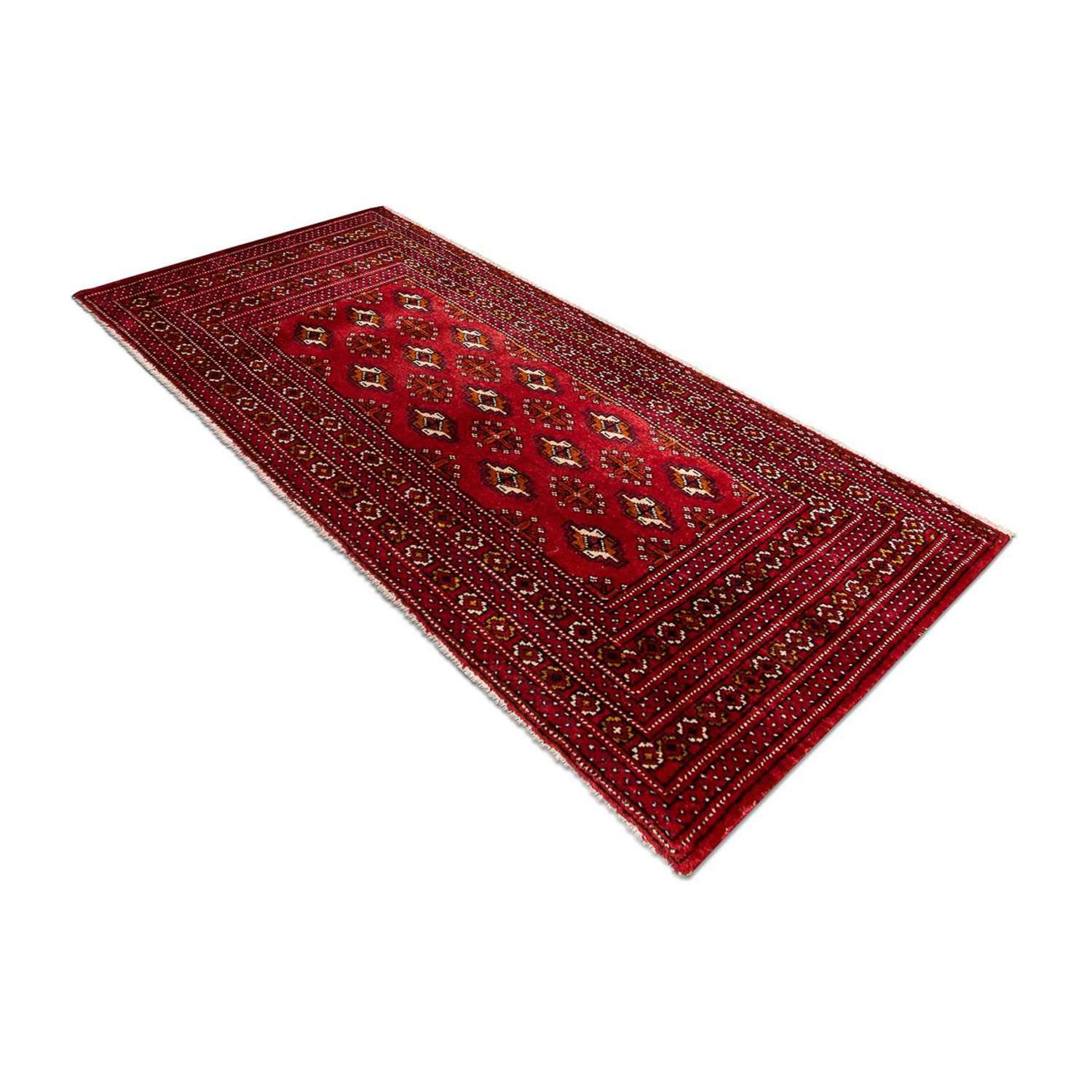 Alfombra Turkaman - 140 x 70 cm - rojo