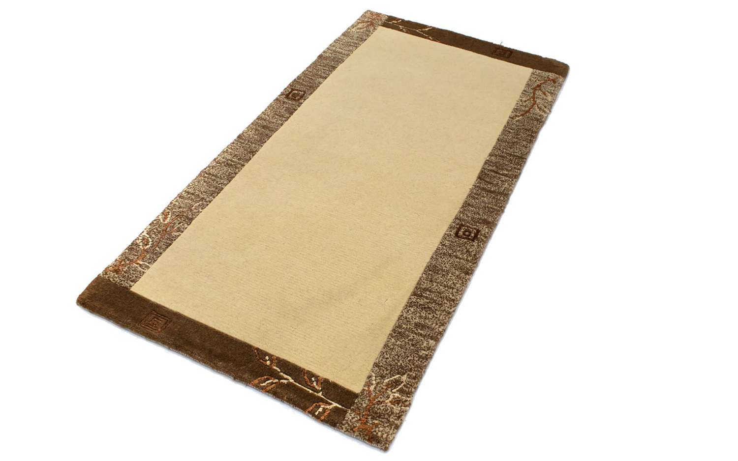 Nepálský koberec - 140 x 70 cm - béžová