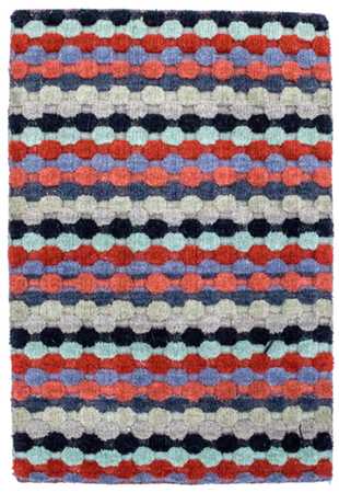 Wool Rug - 90 x 60 cm - multicolored