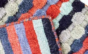 Wool Rug - 90 x 60 cm - multicolored