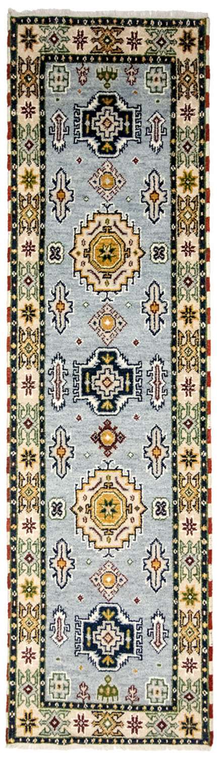 Løber Orientalsk tæppe - 300 x 82 cm - lyseblå
