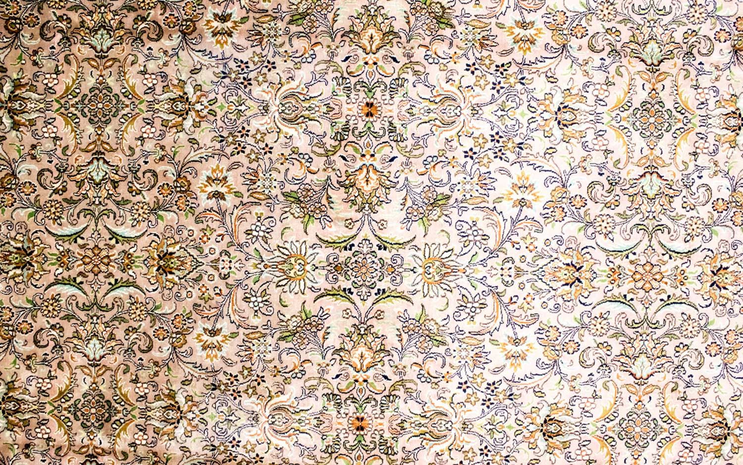 Jedwabny dywan - Kashmir Silk - 308 x 204 cm - beżowy