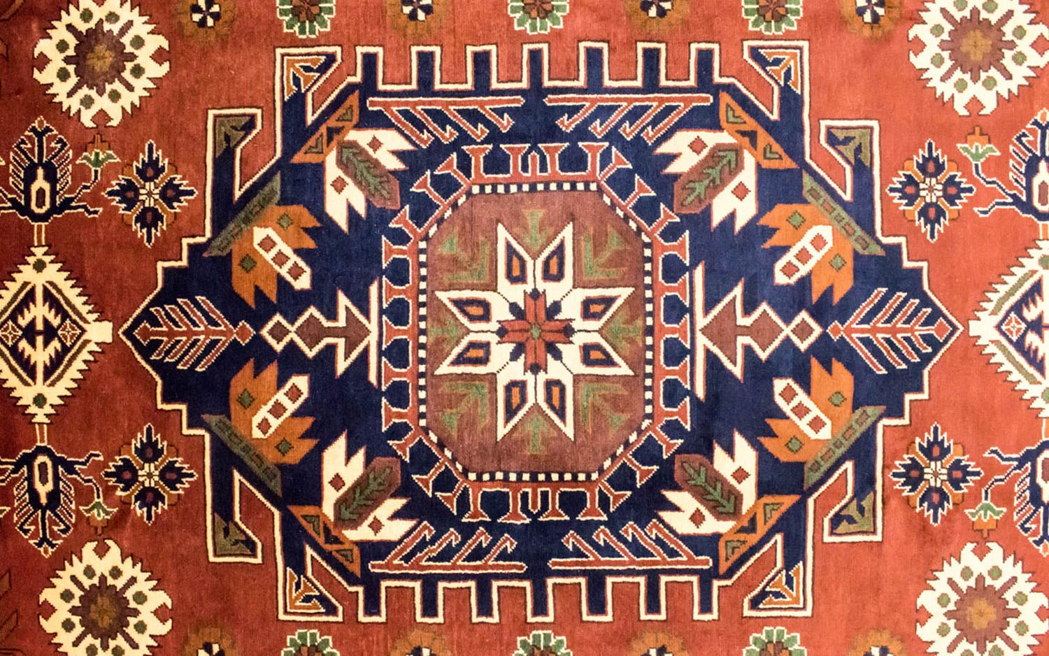 Afghansk tæppe - Hatshlu - 313 x 203 cm - rust