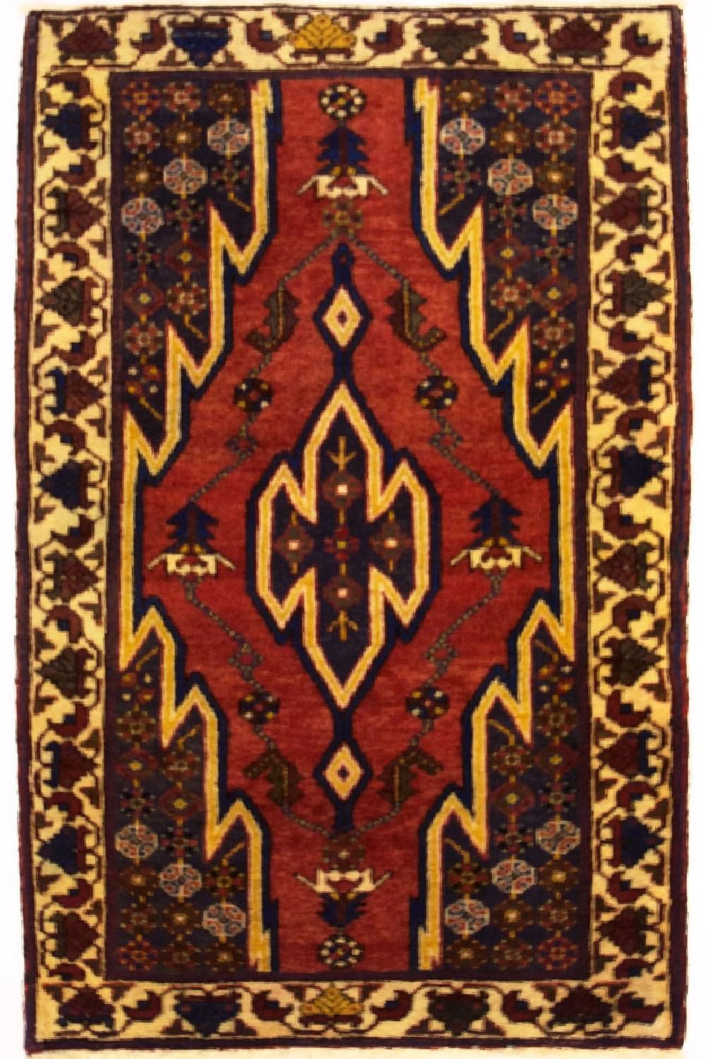 Alfombra persa - Nómada - 135 x 85 cm - rojo